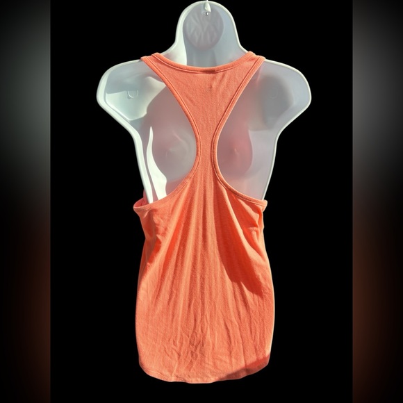 PINK Victoria Secret Coral Ribbed Razor Back Tank M - Picture 2 of 5